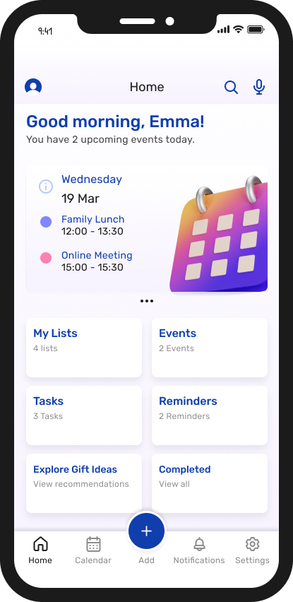 Love Organised Life App Screenshot